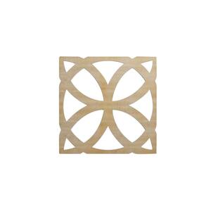 23-3/8 in. x 23-3/8 in. x 1/4 in. Birch Large Daventry Decorative Fretwork Wood Wall Panels (20-Pack)