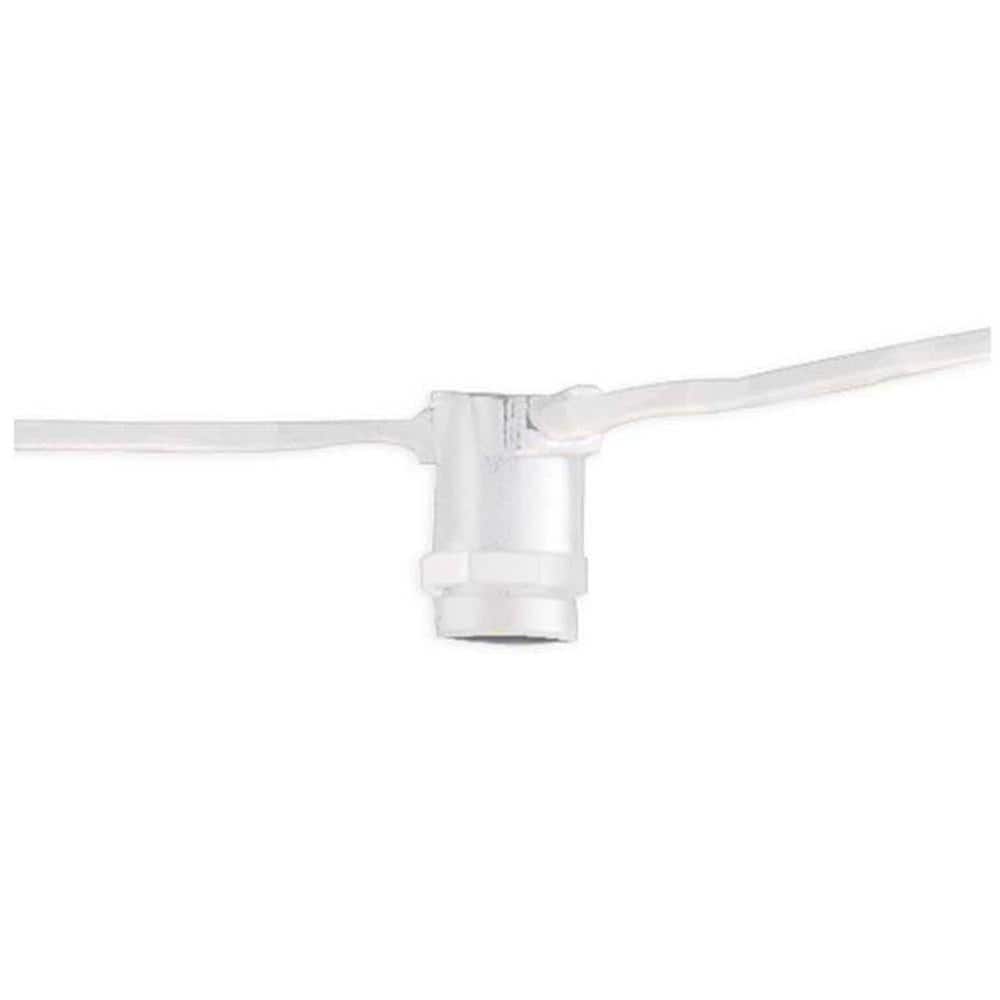 Outdoor/Indoor 25 ft. Plug-in E12 Candelabra base White String Light with 1