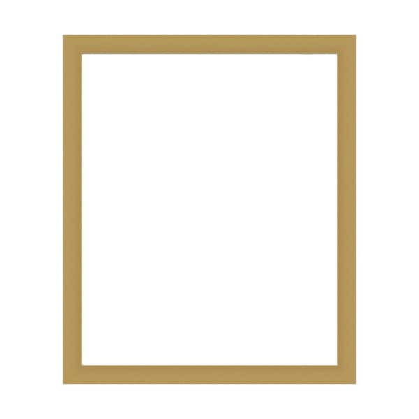 Mirror Makeover Grace Brushed Gold 31.25 in. W x 37.25 in. H Bathroom Mirror Frame Border Kit-Fits a 30 x 36 Mirror