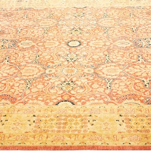 Mogul, One of a Kind Traditional Rust 5' 1" x 10' 5" Bordered Runner