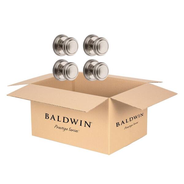 Prestige Alcott Satin Nickel Hall/Closet Door Knob (4-Pack) Prestige Alcott Satin Nickel Hall/Closet Door Knob (4-Pack)