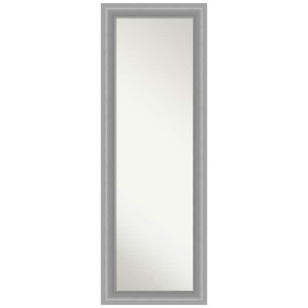 Amanti Art Large Rectangle Polished Nickel Hooks Classic Mirror (52.5 in. H x 18.5 in. W)