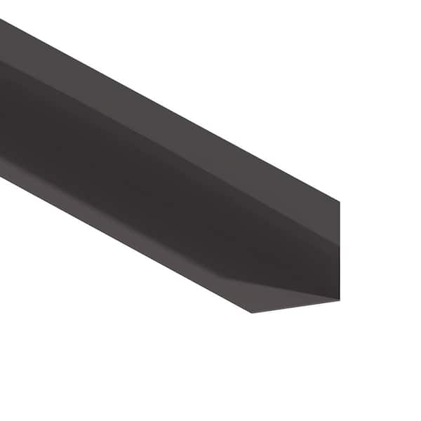 Gibraltar Building Products 2 in. x 2 in. x 10 ft. Galvanized Steel 90° L Flashing in Dark Brown