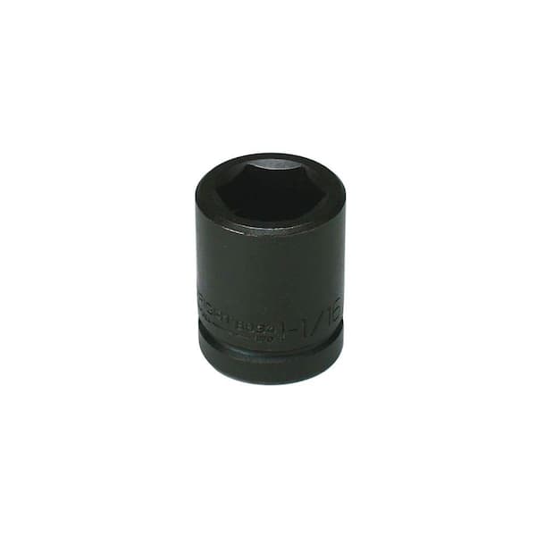 Wright Tool 1-1/16 in. - 3/4 in. Drive 6-Point Standard Impact Socket ...