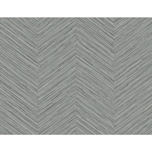 Apex Grey Weave Vinyl Non-Pasted Textured Repositionable Wallpaper