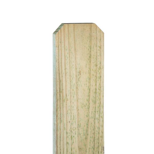 Unbranded 5/8 in. x 5-1/2 in. x 6 ft. Pressure-Treated Pine Dog-Ear Fence Picket