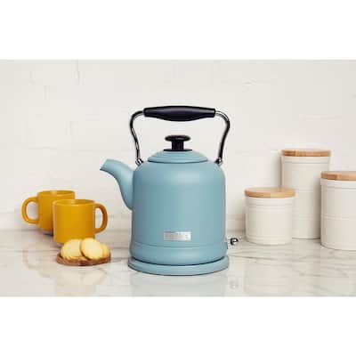 Highclere 1.5 l 6-Cup Blue Cordless Electric Kettle BPA Free with Auto Shut-Off