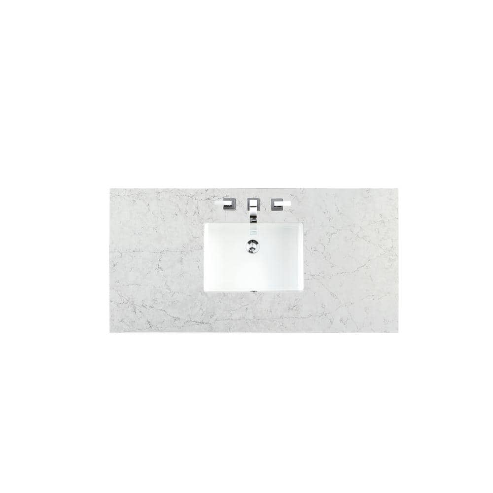 48 in. W x 23.5 in. D Single Basin Vanity Top in Eternal Jasmine Pearl Silestone Quartz with White Basin price history on PriceWatchPro