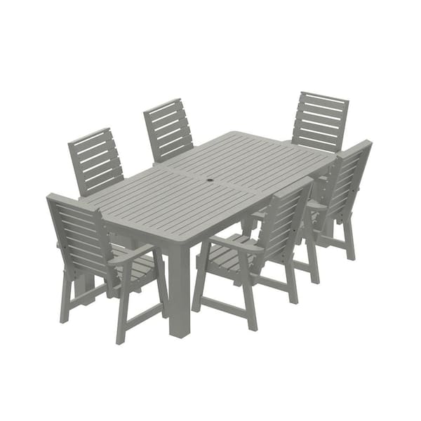 Highwood Glennville 5-Pieces Square Recycled Plastic Outdoor Dining Set