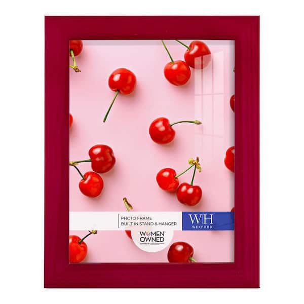 Wexford Home Woodgrain 6 in. x 8 in. Cherry Red Picture Frame