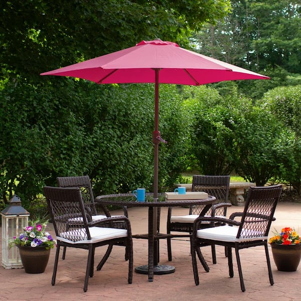 7.5 pink patio umbrella Northlight 7.5' Outdoor Patio Market Umbrella with Hand Crank