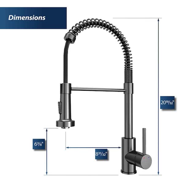 Karran Loxton Single Handle Touchless Pull-Down Sprayer Kitchen