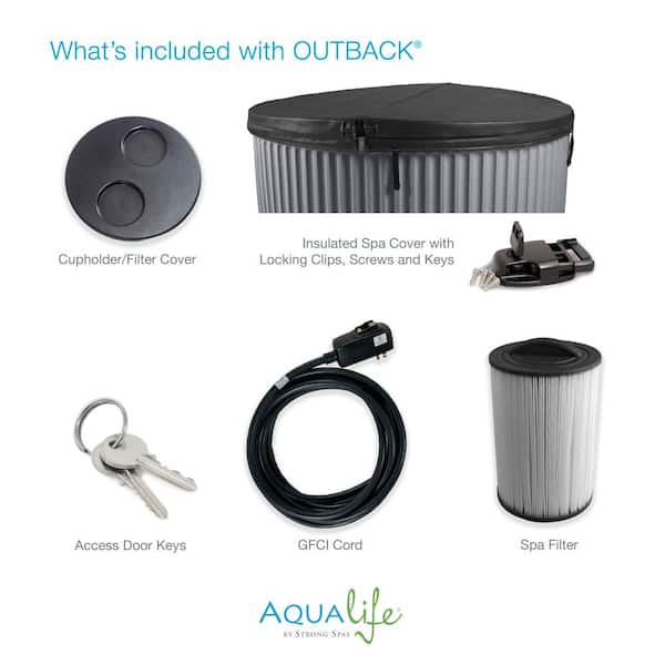 AquaLife Outback 6-Person, 20-Jet 120V Hot Tub, Contour Seating