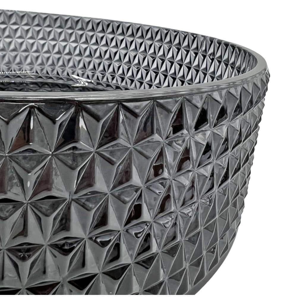 Scotch 16" Black Tempered Glass Circular Vessel Sink