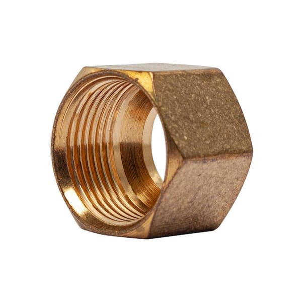 LTWFITTING 7/16 in. Brass Compression Nut Fitting (25-Pack