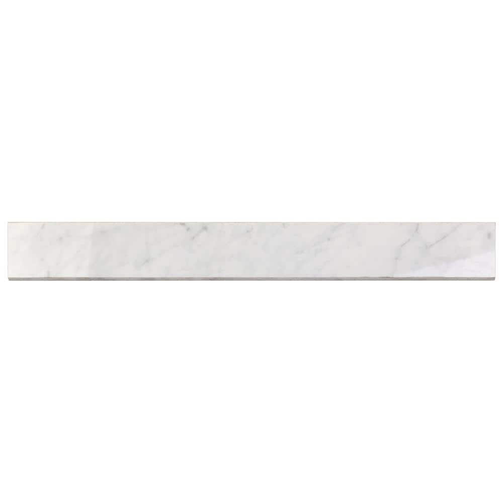 Marmo Bianco 3 in. x 24 in. Polished Porcelain Bullnose Tile price history on PriceWatchPro