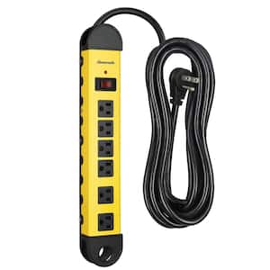 15 ft. 6-Outlet Heavy-Duty Metal Surge Protector Power Strip, 900J
