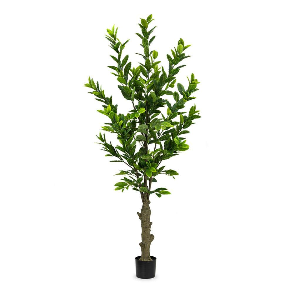 Botanical 6.8 ft. Artificial Lemon Tree in Pot L2280 - The Home Depot