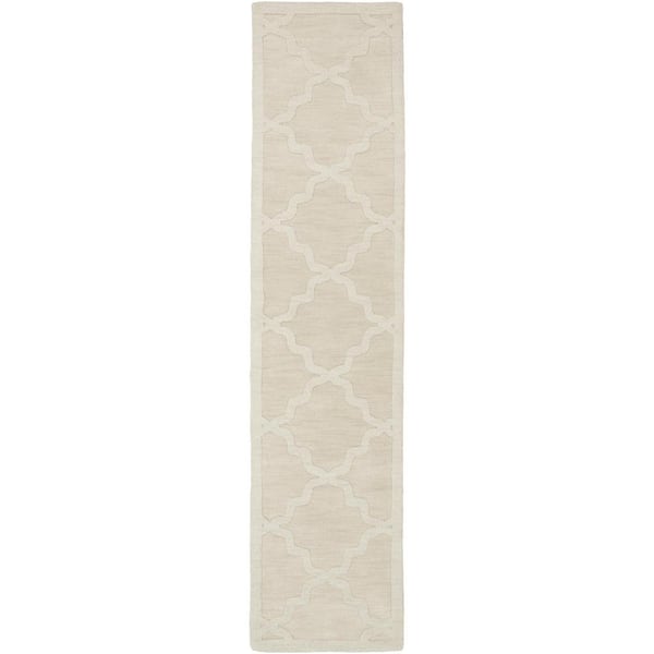 Livabliss Central Park Abbey Ivory 2 ft. x 12 ft. Indoor Runner Rug