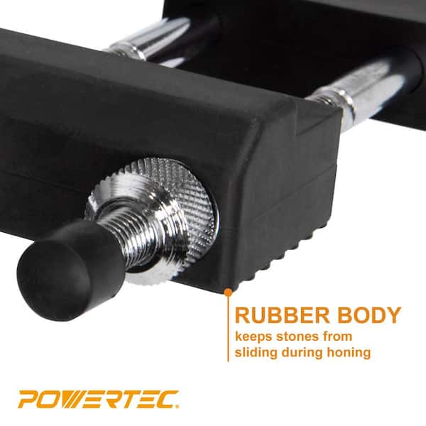Powertec Sharpening Stone Holder Support Adjustable Rubber Bottom 5 1/2 to 9 in for sale online 