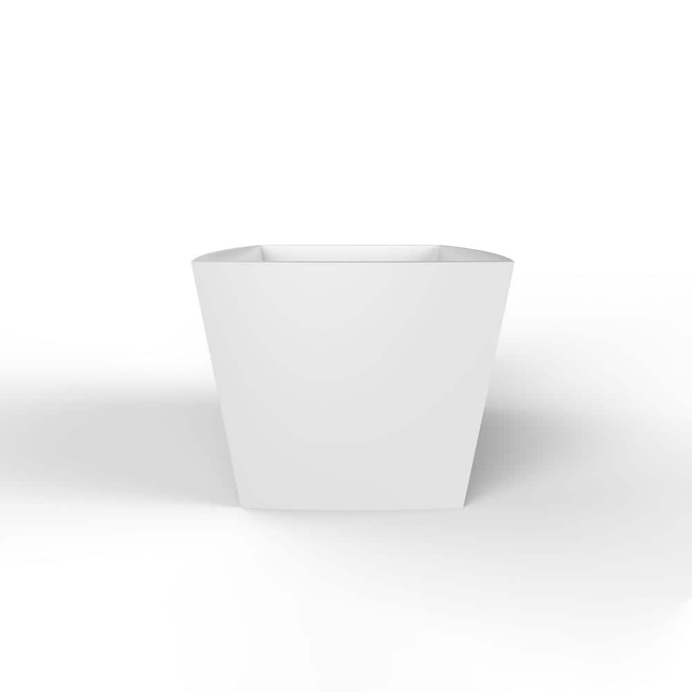 Sorley 67'' White Acrylic Freestanding Soaking Bathtub