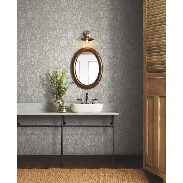 Menagerie Toile Unpasted Wallpaper (Covers 60.75 sq. ft.)