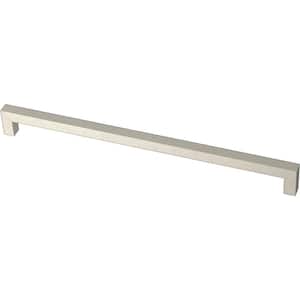 Modern Square 12 in. (305 mm) Cabinet Drawer Pull in Stainless Steel Finish