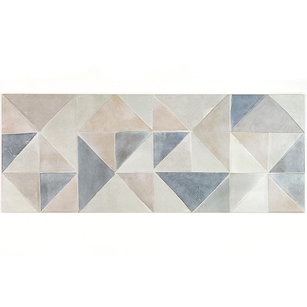 Forte Mulit-Color 4 in. x 8 in. x 10mm Natural Ceramic Wall Tile Sample