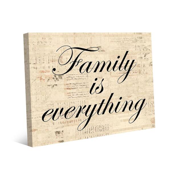 Creative Gallery 11 in. x 14 in. "Family is Everything" Wrapped Canvas Wall Art Print