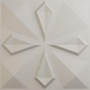 19 5/8 in. x 19 5/8 in. Nikki EnduraWall Decorative 3D Wall Panel, Satin Blossom White (12-Pack for 32.04 Sq. Ft.)