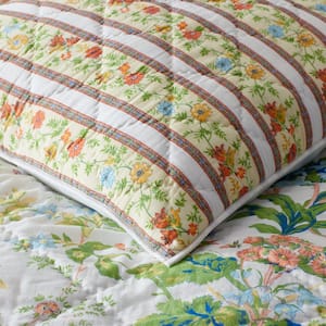 Company Cotton Bagheecha Floral Quilted Cotton Sham