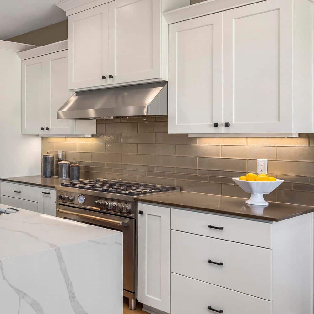 12" White Gloss LED Under Cabinet Light with Color Changing
