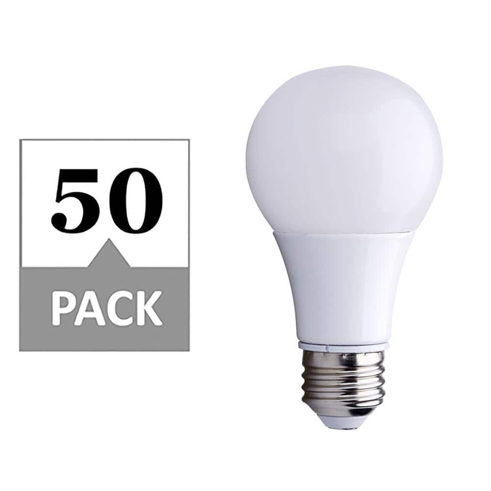24 Pack A19 E26 Base 25,000 Hours Lighting Lifespan 2700K Soft White Color Dimmable 800 Lumens 9-Watt UL Listed Energy Star Certified 60W Bulb Equivalent Eveready Led Light Bulbs 