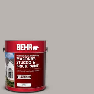 1 gal. #MS-84 French Gray Satin Interior/Exterior Masonry, Stucco and Brick Paint