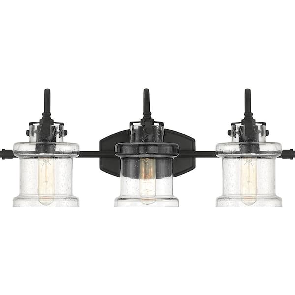 Quoizel Danbury 3-Light Earth Black Vanity Light