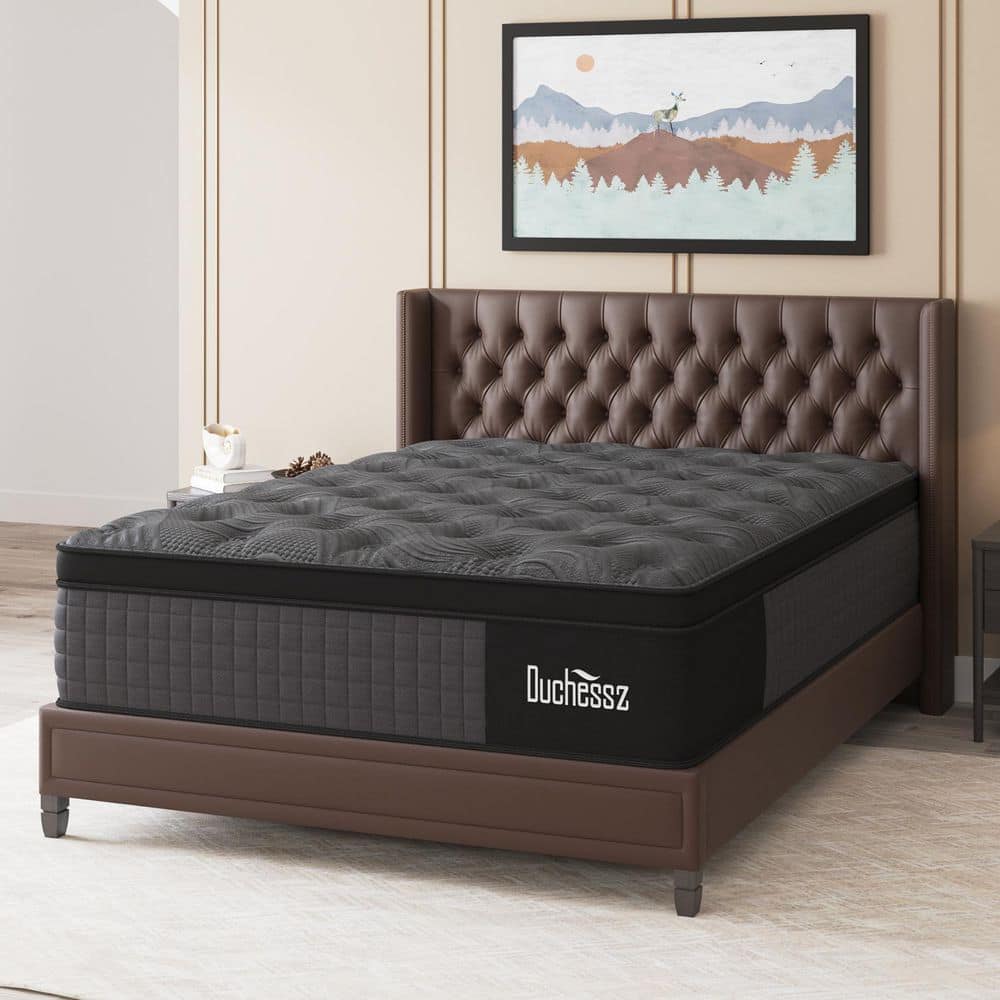 Queen Medium Firm Gel Memory Foam 10 in. Hybrid Mattress Euro Top Individually Wrapped Innerspring Bed-in-a-Box Mattress