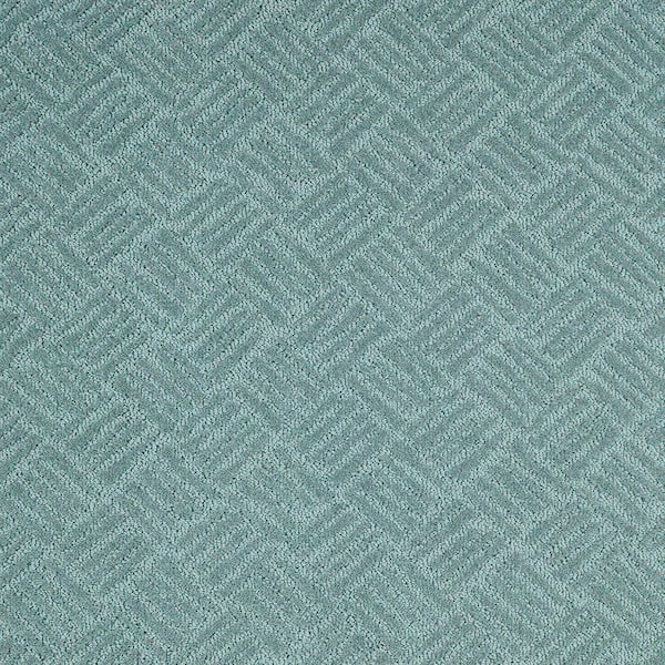 Lifeproof with Petproof Technology Embers Aloft Siren Blue 39 oz. Triexta Pattern Installed Carpet