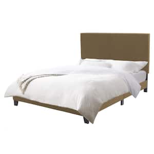 Juniper Clay Fabric Upholstered Contemporary Queen Bed