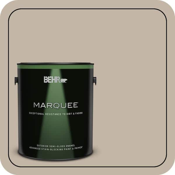 BEHR MARQUEE 1 gal. #MQ2-51 Pasha Brown Semi-Gloss Enamel Exterior Paint & Primer