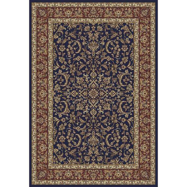 Unbranded Noble Navy 10 ft. x 13 ft. Traditional Floral Oriental Area Rug