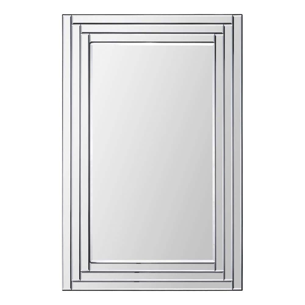 Edessa 24" x 36" Beveled Glass Rectangular Wall Mirror