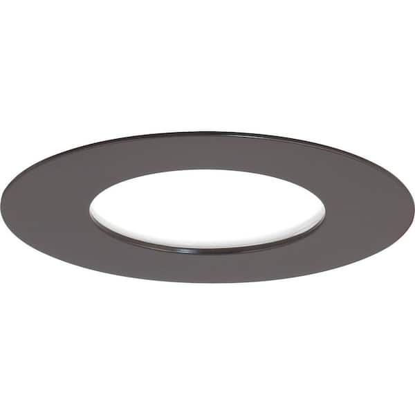 Progress Lighting 5 in. 3000 K Antique Bronze Integrated LED Recessed Trim