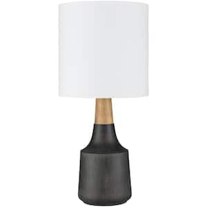 Layla 17.5 in. Black Indoor Table Lamp