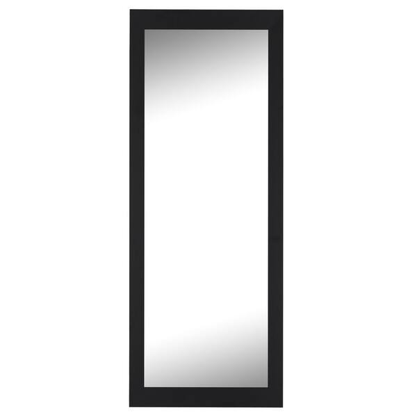 Hitchcock Butterfield Pageant 39.75 in. W x 80.75 in. H Modern Rectangle Framed Black Full-Length Decorative Wall Floor Leaning Mirror