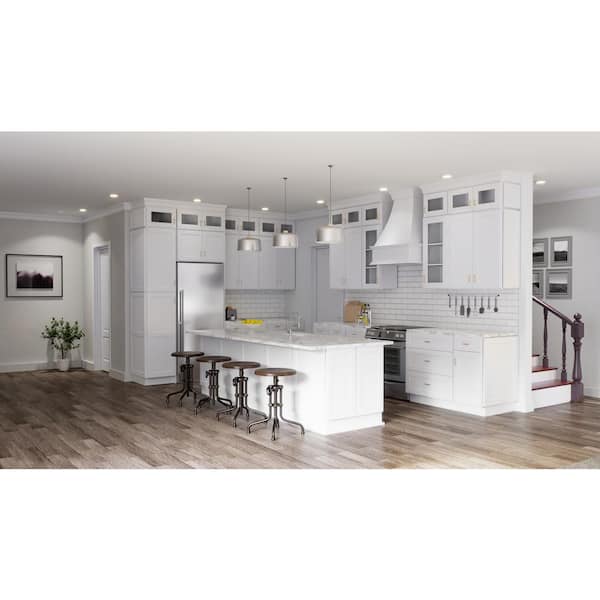 RoomyLife Easy-DIY 36 in. W x 12 in. D x 36 in. H in Shaker White