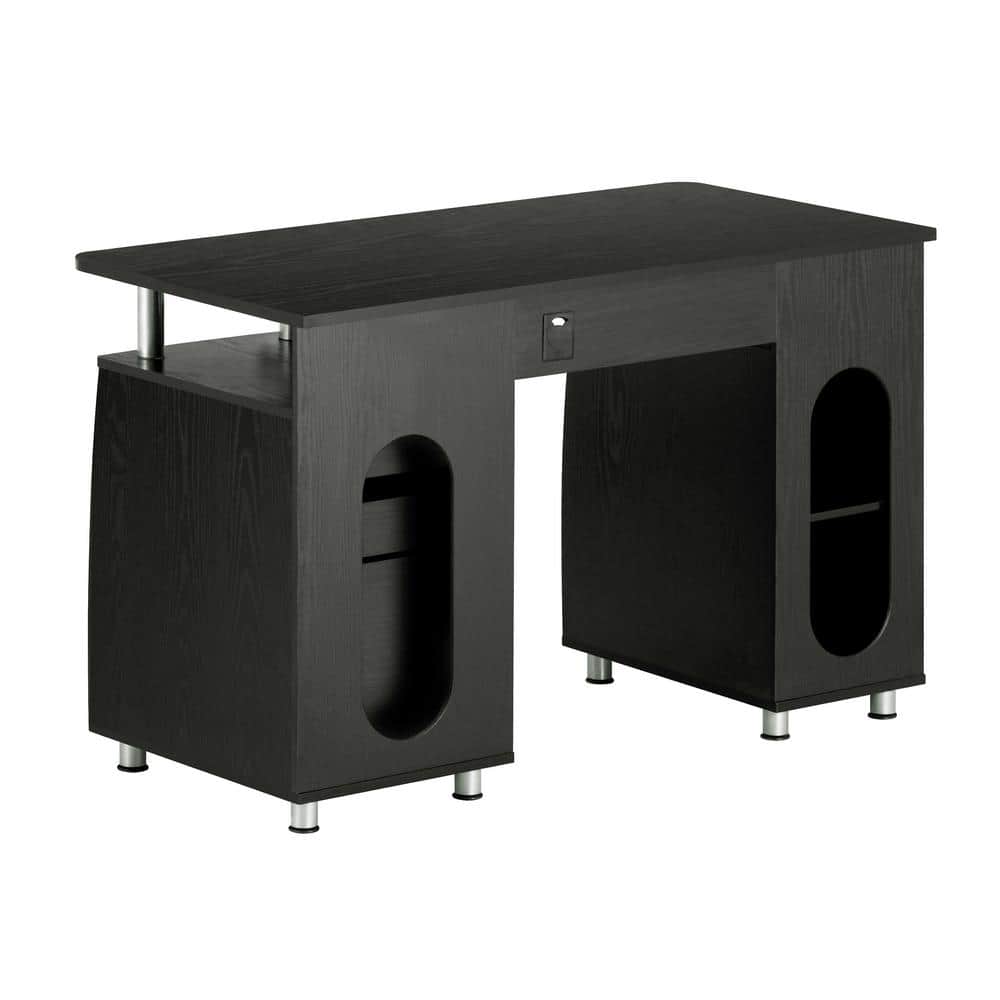 Espresso 52" Workstation Desk with Storage and Keyboard Tray