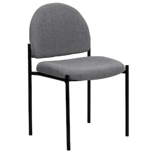 Fabric Stackable Side Chair in Gray