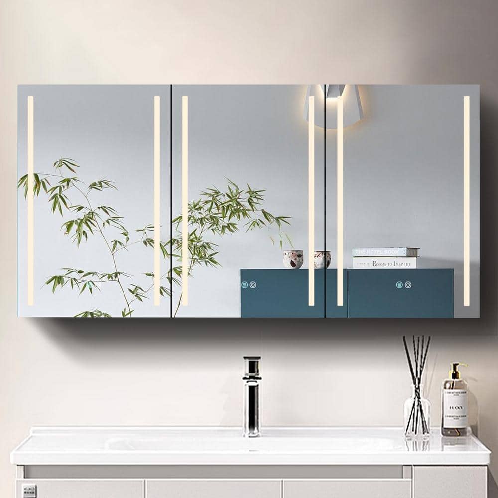 60 in. W x 30 in. H Rectangular Aluminum Medicine Cabinet with Mirror price history on PriceWatchPro