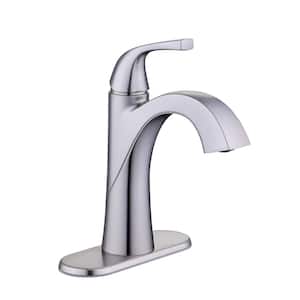 Atterbury Single Hole Single-Handle High-Arc Bathroom Faucet in Brushed Nickel