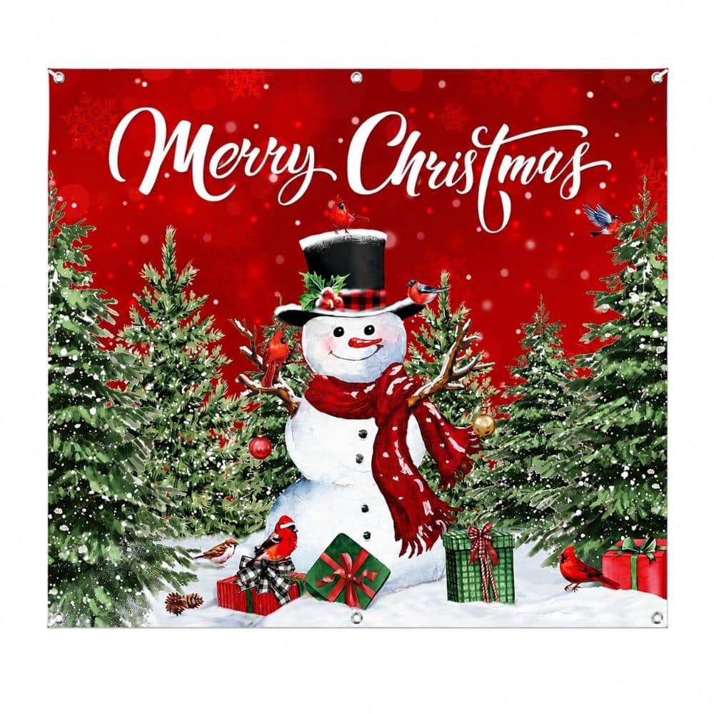 7 ft x 8 ft Christmas Snowman Garage Door Banner with Merry Christmas Design and Easy Hang Holes price history on PriceWatchPro